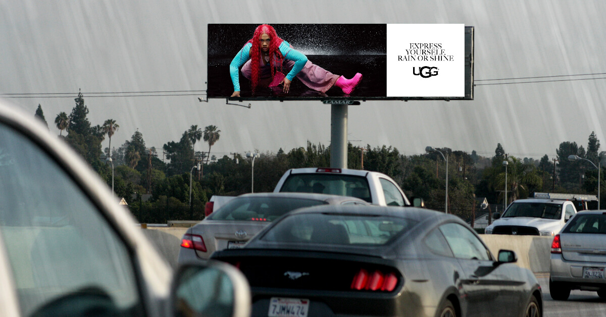 UGG Rain or Shine — Weather-Triggered DOOH